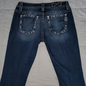 MISS ME JEANS DARK WASH BOOTCUT 29"x34"